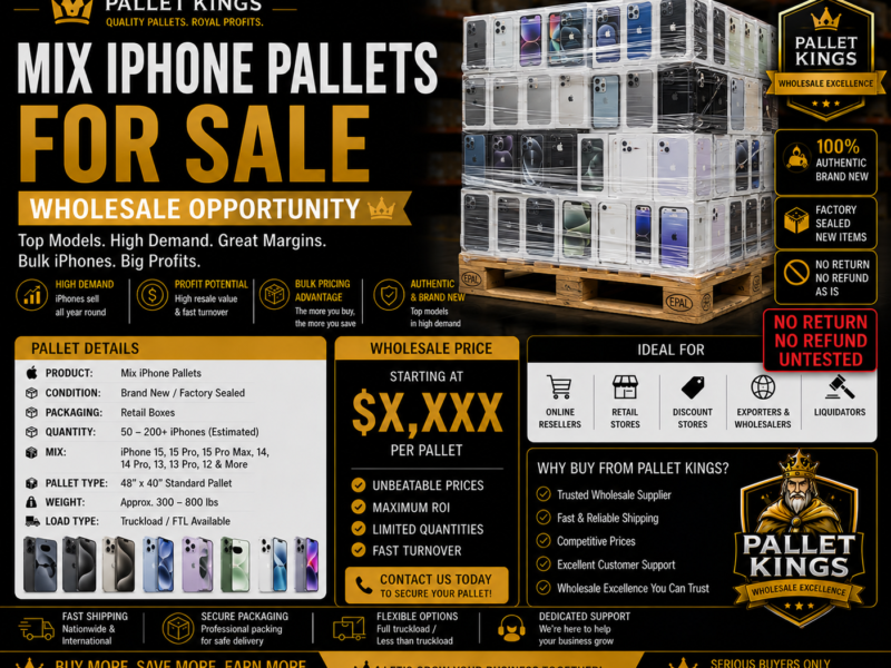Mix Iphone Pallets For Sale — Wholesale