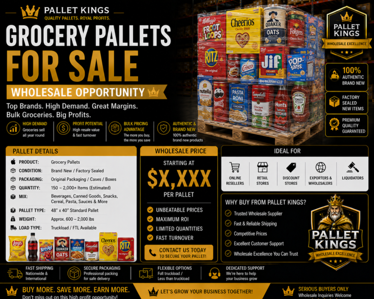 Grocery Pallets For Sale — Wholesale