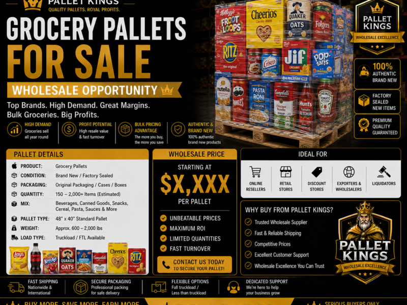 Grocery Pallets For Sale β Wholesale