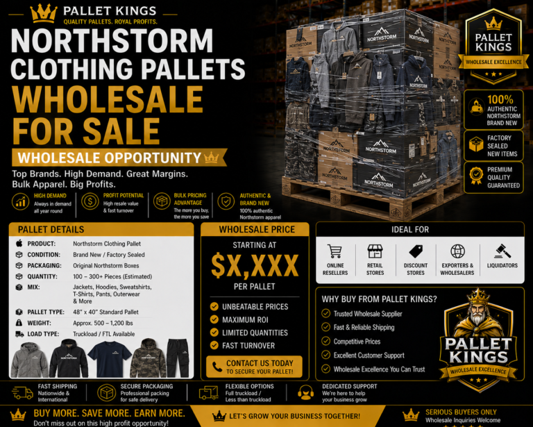 Northstorm Clothing Pallets Wholesale