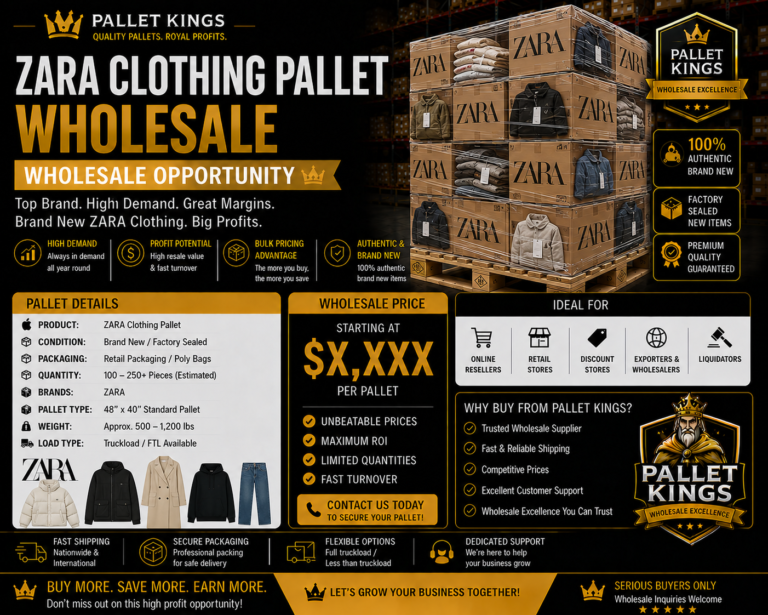Zara Clothing Pallet Wholesale