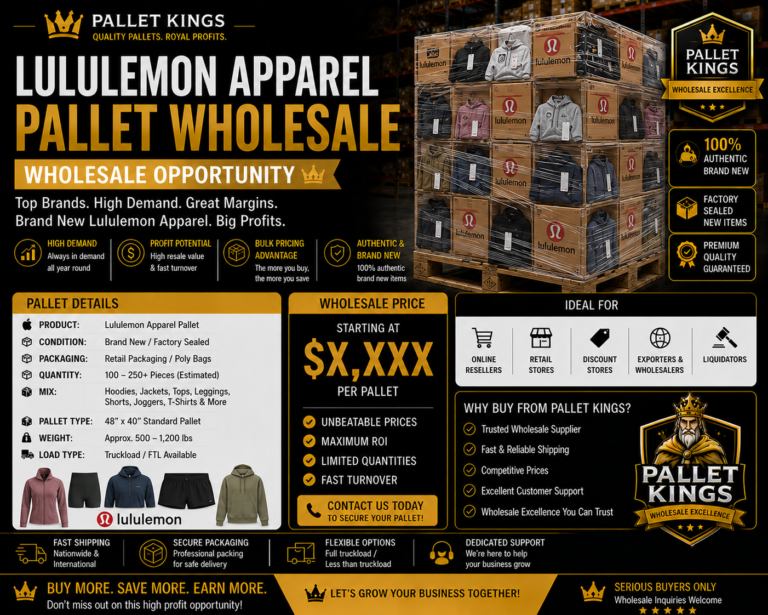 Lululemon Apparel Pallet Wholesale