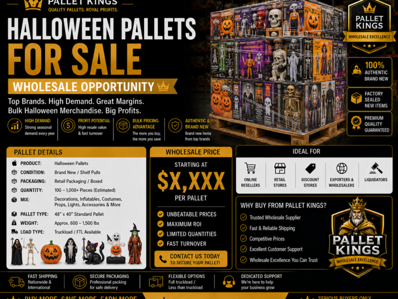 Halloween pallets for sale Wholesale