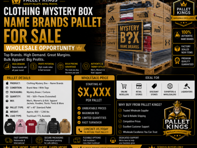 Clothing Mystery Box Name Brands Pallet Wholesale