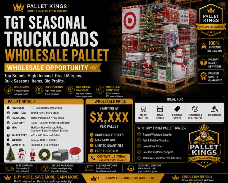 Tgt Seasonal Truckloads Wholesale Pallet Wholesale