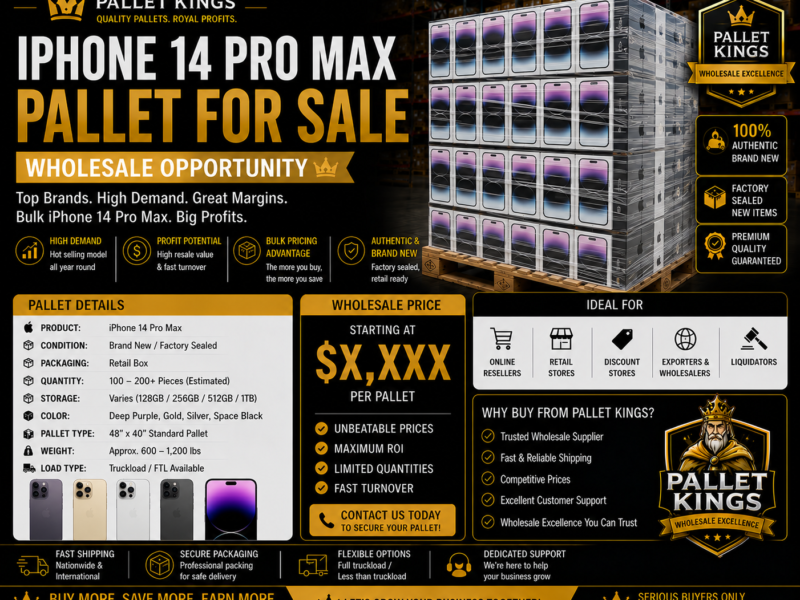 Iphone 14 Pro Max Pallet Wholesale