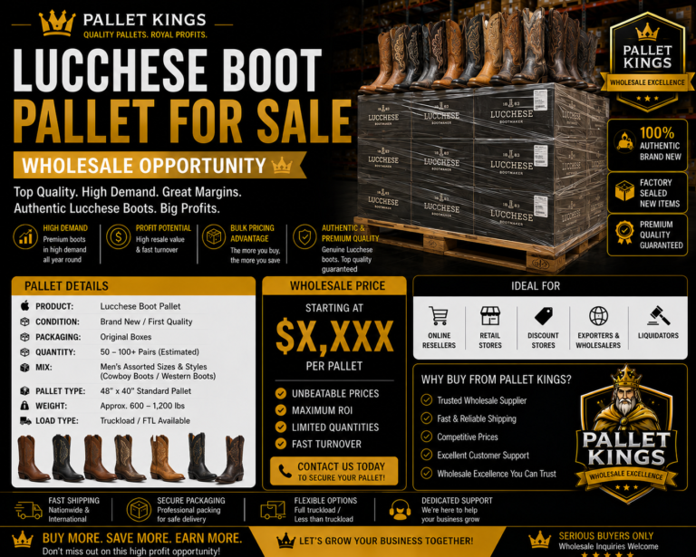 Lucchese Boot Pallet Wholesale