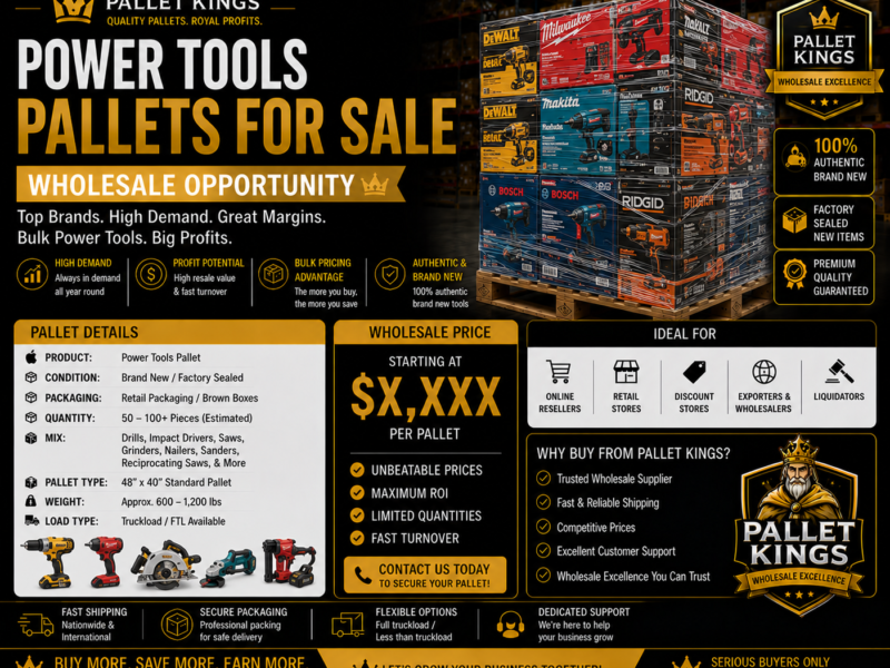 Power Tools Pallets For Sale Wholesale