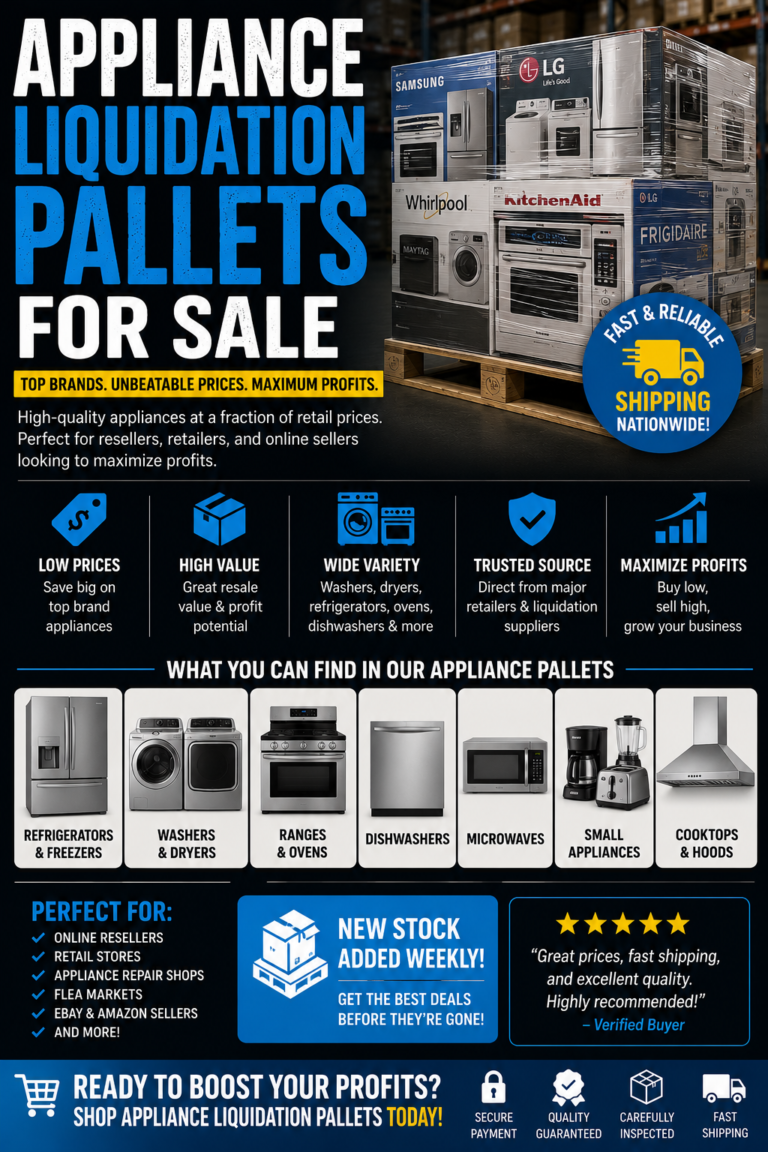 Appliance Liquidation Pallets: 7 Best Wholesale Deals in 2026