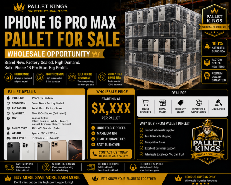 Iphone 16 Pro Max Pallet Wholesale