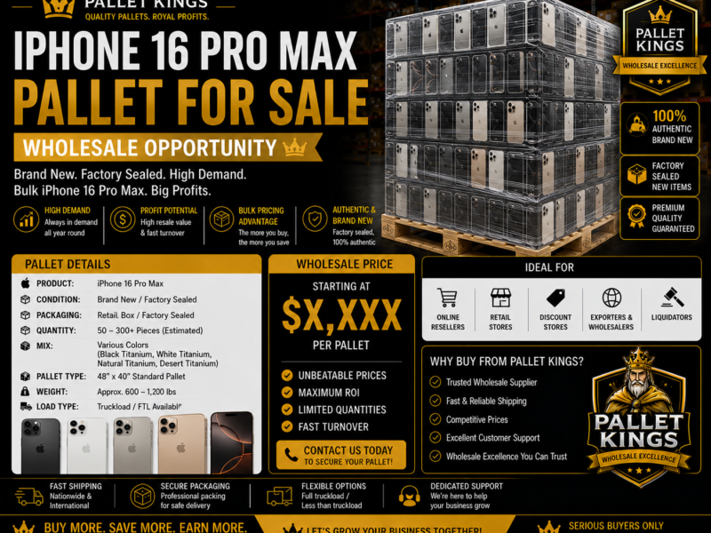 Iphone 16 Pro Max Pallet Wholesale