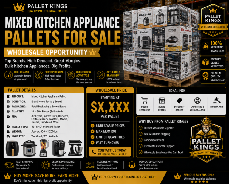 Mixed Kitchen Appliance Pallets For Sale Wholesale