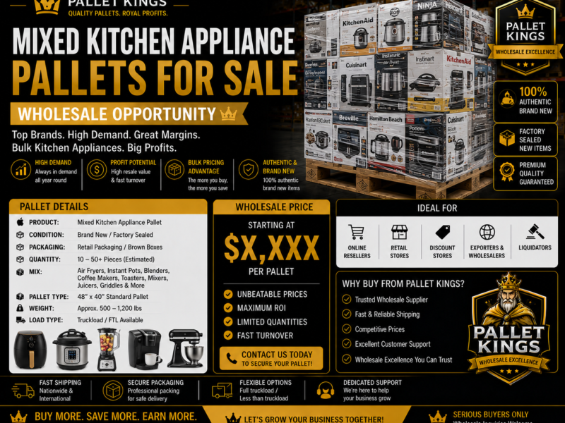 Mixed Kitchen Appliance Pallets For Sale Wholesale