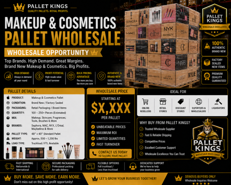 Makeup And Cosmetics Pallets Wholesale