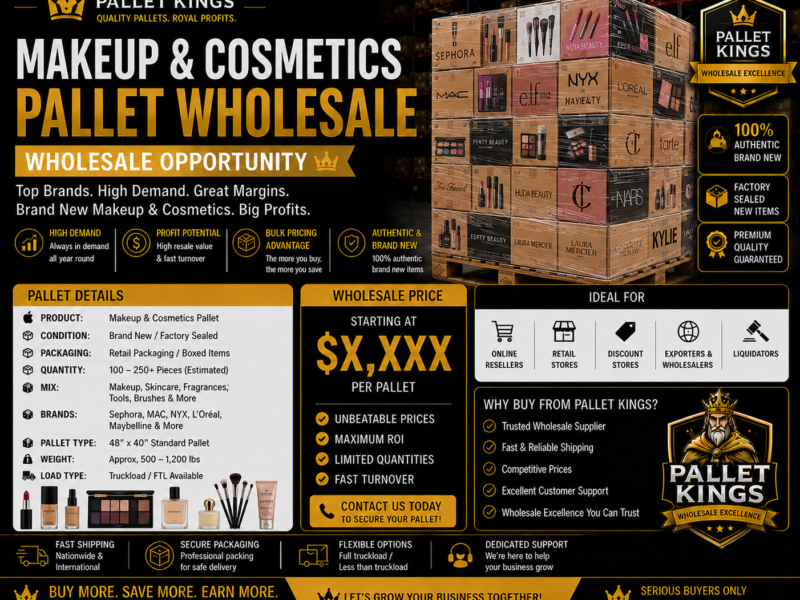 Makeup And Cosmetics Pallets Wholesale
