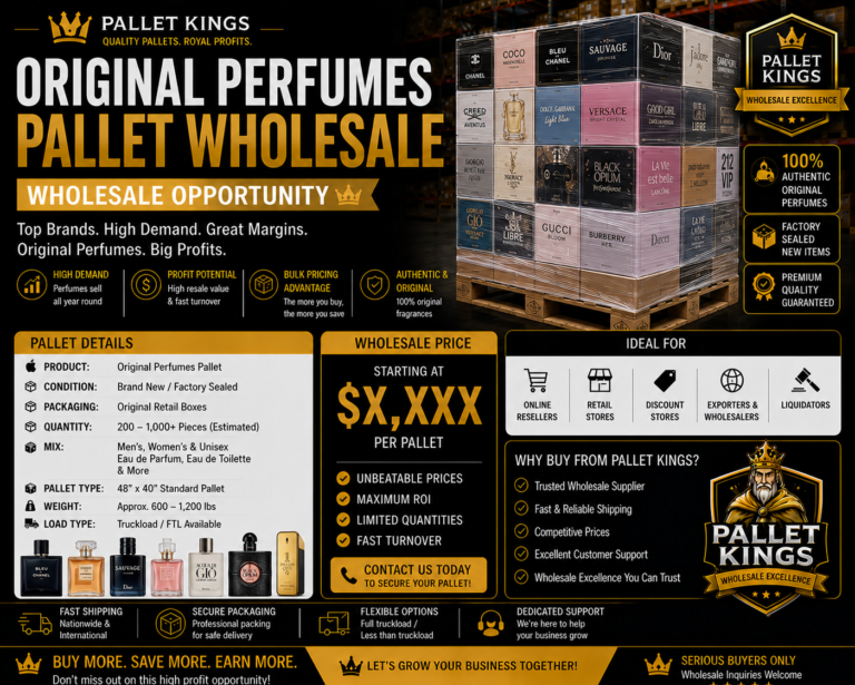 Original Perfumes Pallet Wholesale