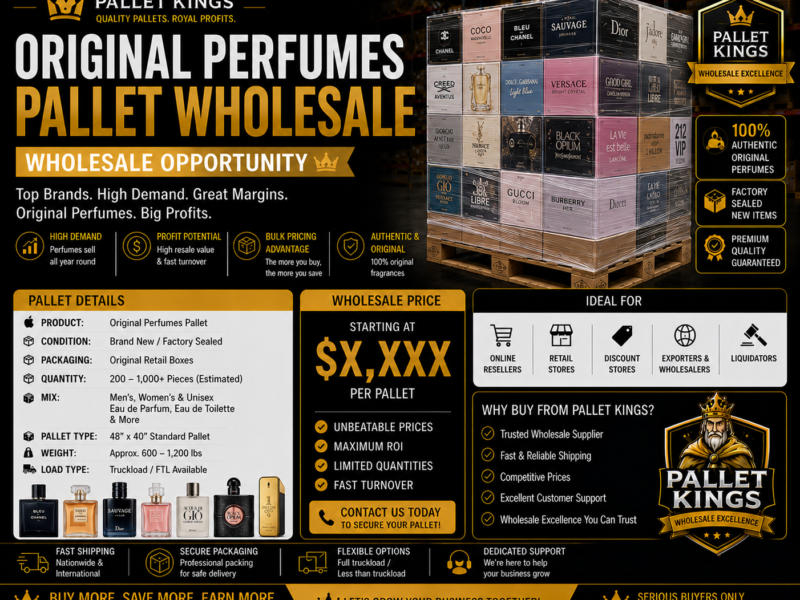 Original Perfumes Pallet Wholesale