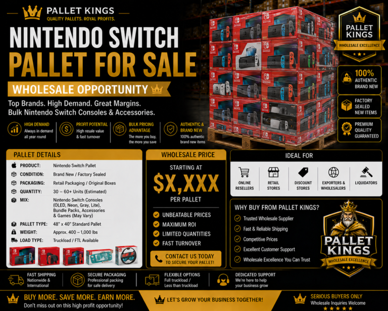 Nintendo Switch Pallet Wholesale