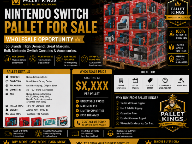 Nintendo Switch Pallet Wholesale