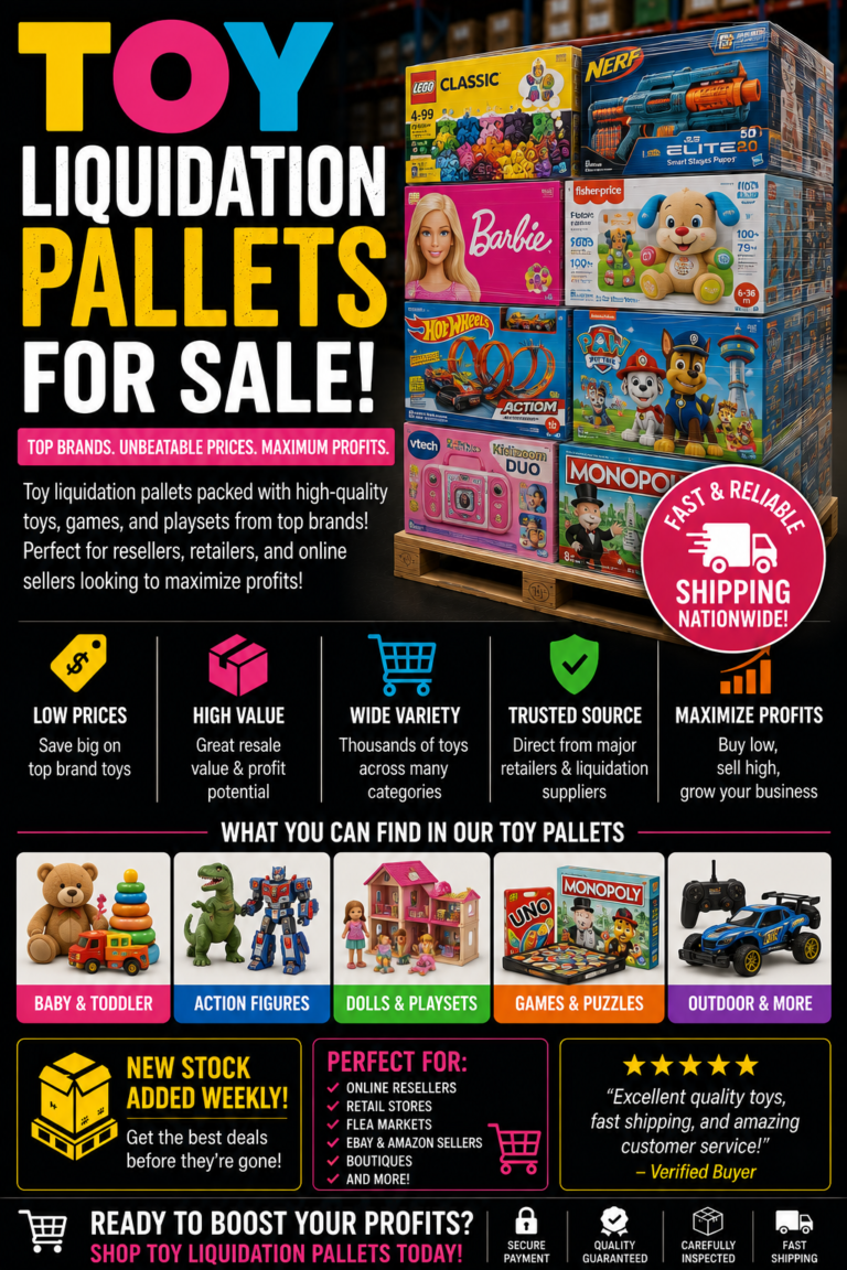 Toy Liquidation Pallets For Sale
