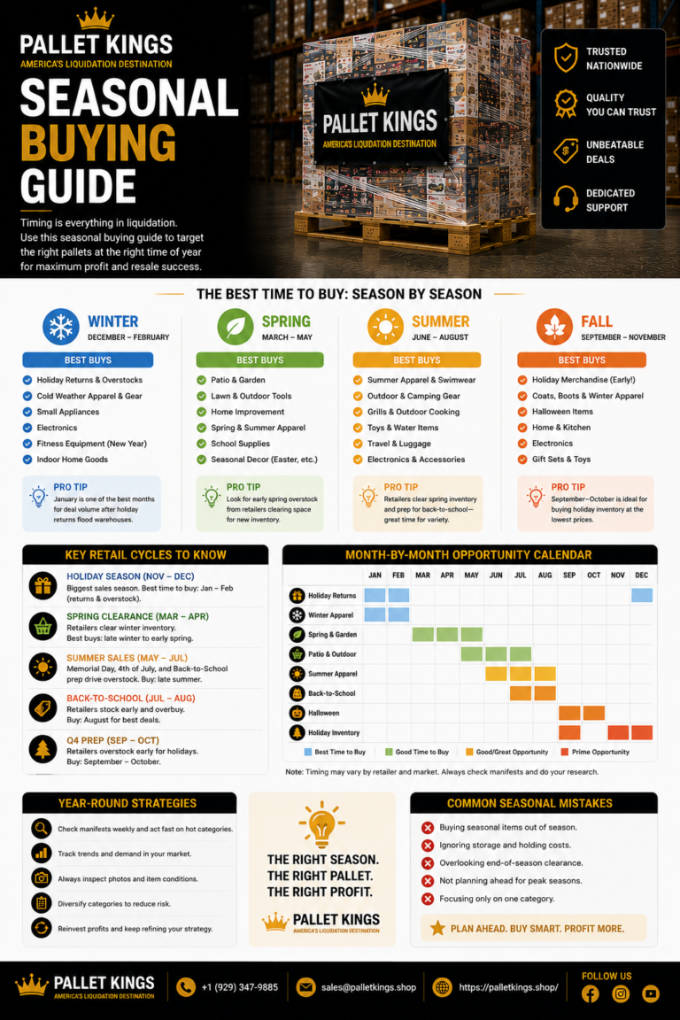 Seasonal Buying Guide For Pallet Buyers