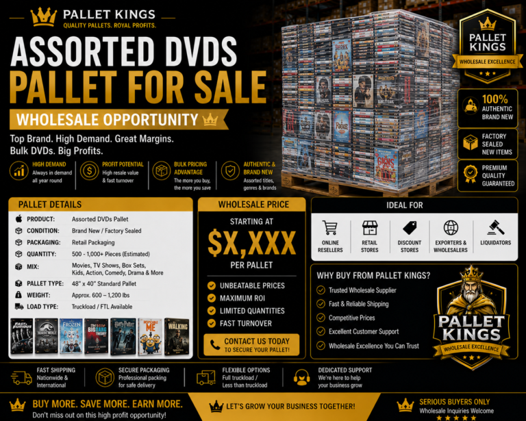 Assorted Dvds For Sale Pallet Wholesale