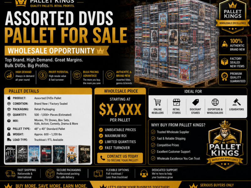Assorted Dvds For Sale Pallet Wholesale